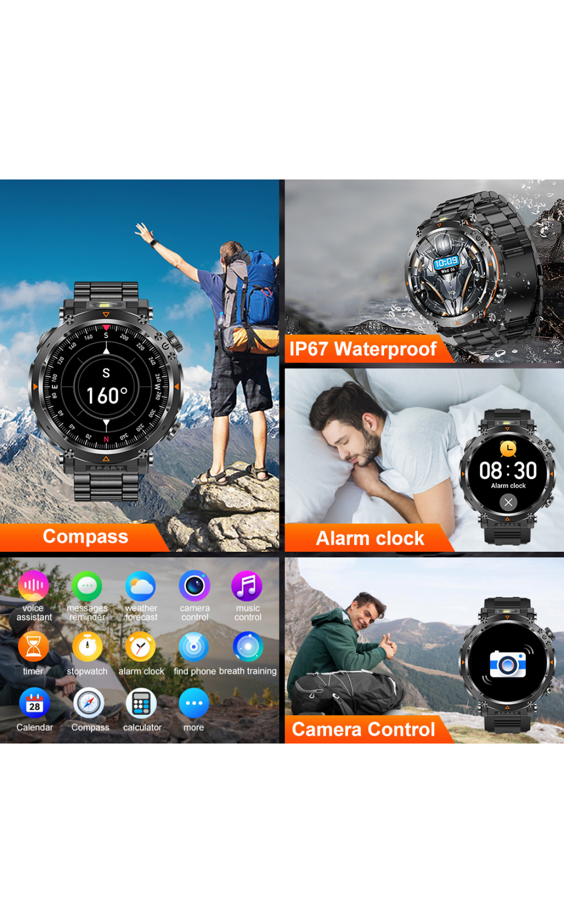 Смарт годинник  Smart Avation Pro Orange, 2 ремінці