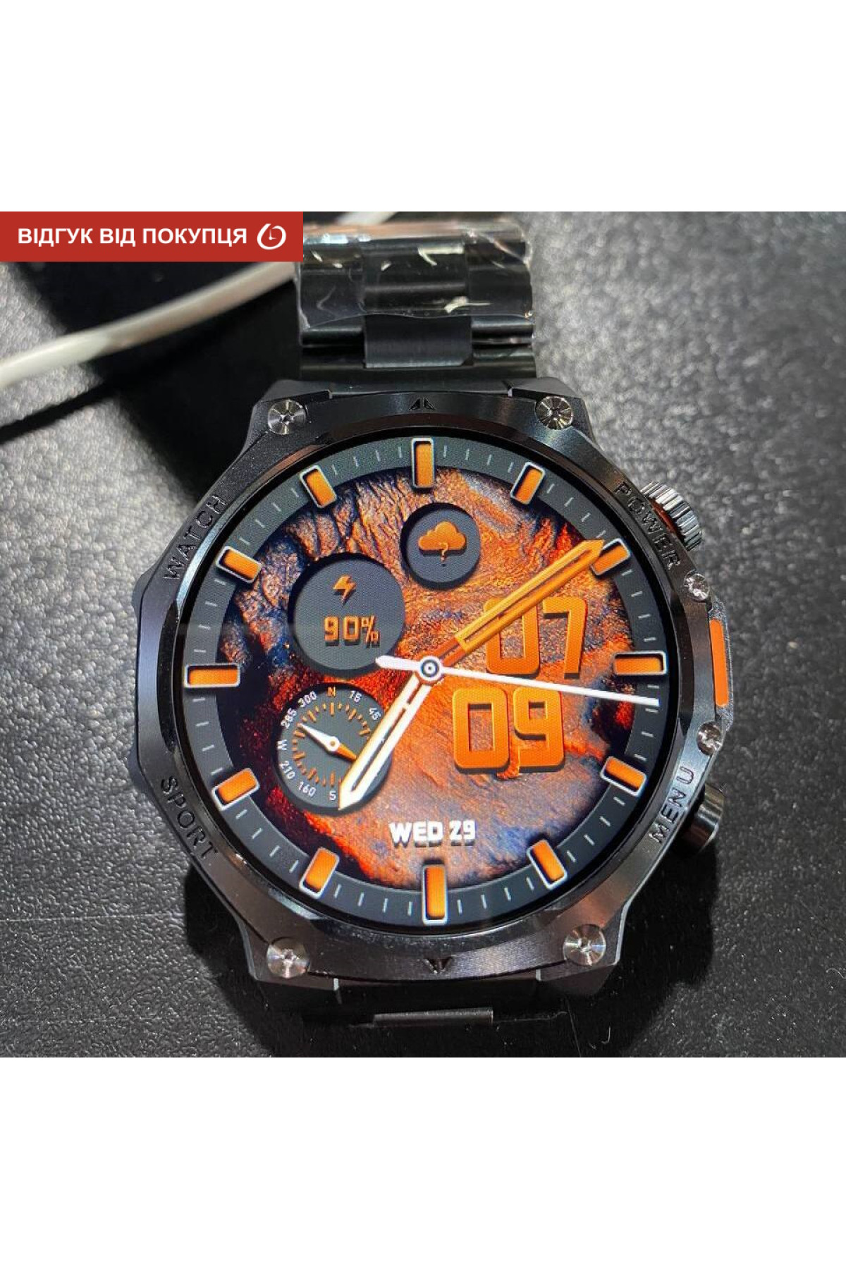 Смарт годинник  Smart Surf X Pro Black Rubber, 2 ремінці