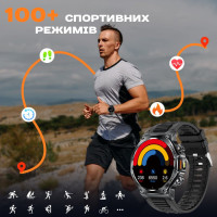 Смарт годинник  Smart Surf X Pro Black Rubber, 2 ремінці