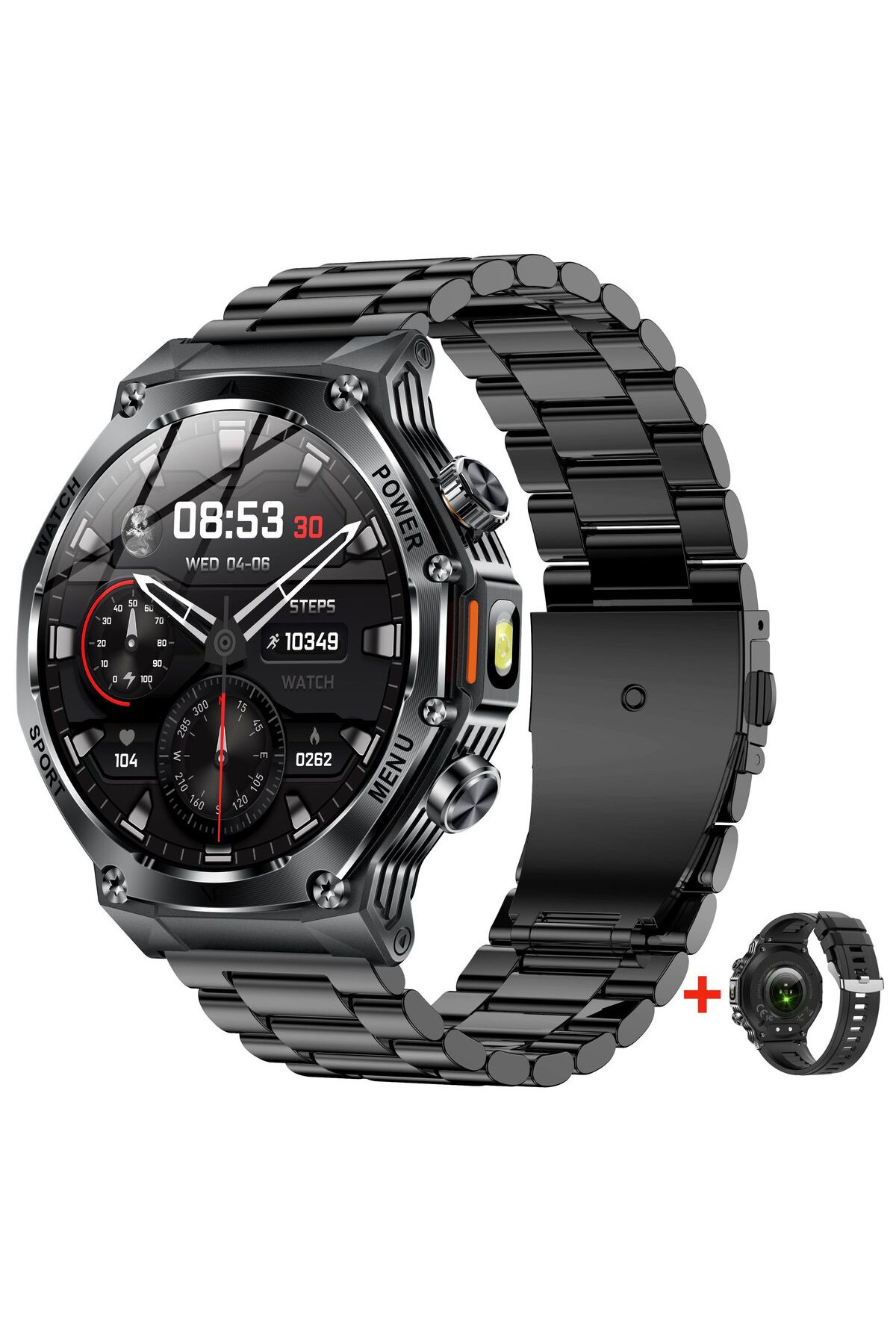 Смарт годинник  Smart Surf X Pro Black Steel, 2 ремінці