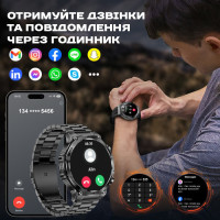 Смарт годинник  Smart Surf X Pro Black Steel, 2 ремінці