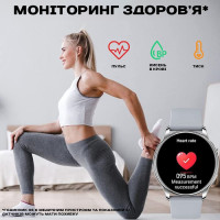 Смарт годинник  Smart Melisia Silver Steel, 2 ремінці