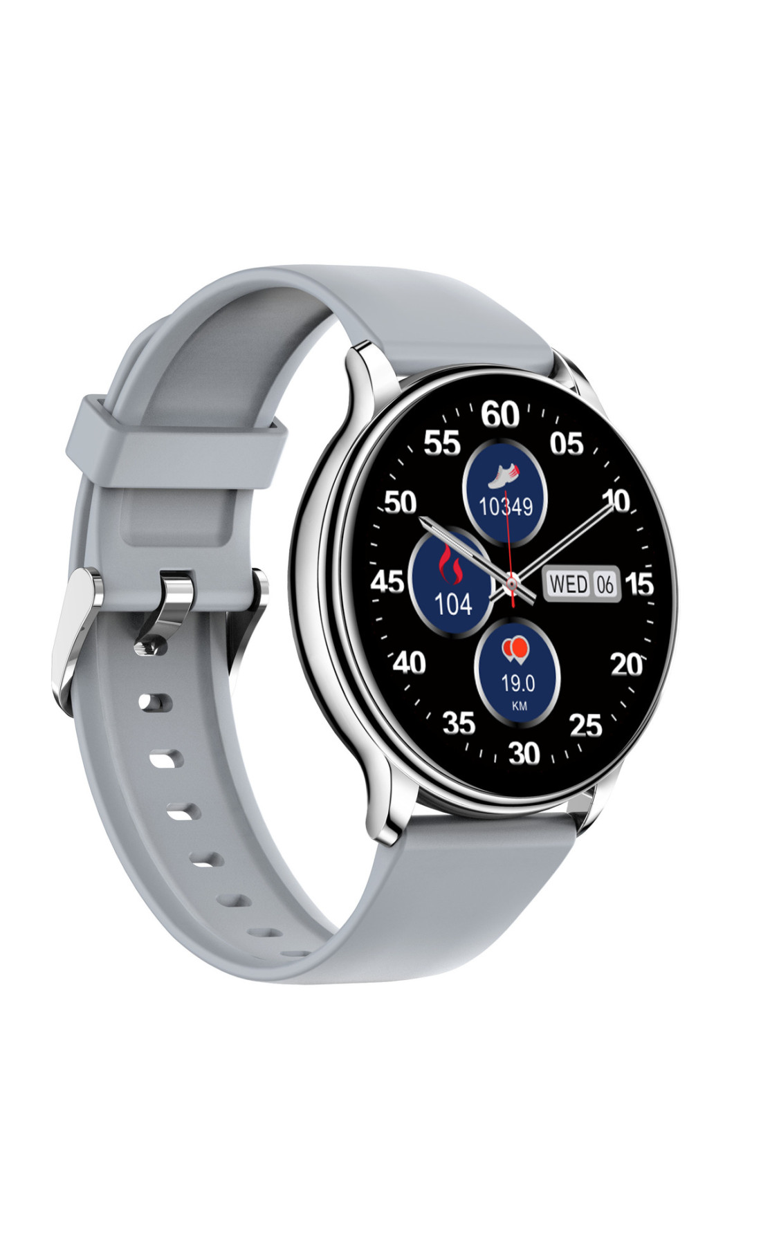 Смарт годинник  Smart Melisia Silver Rubber, 2 ремінці