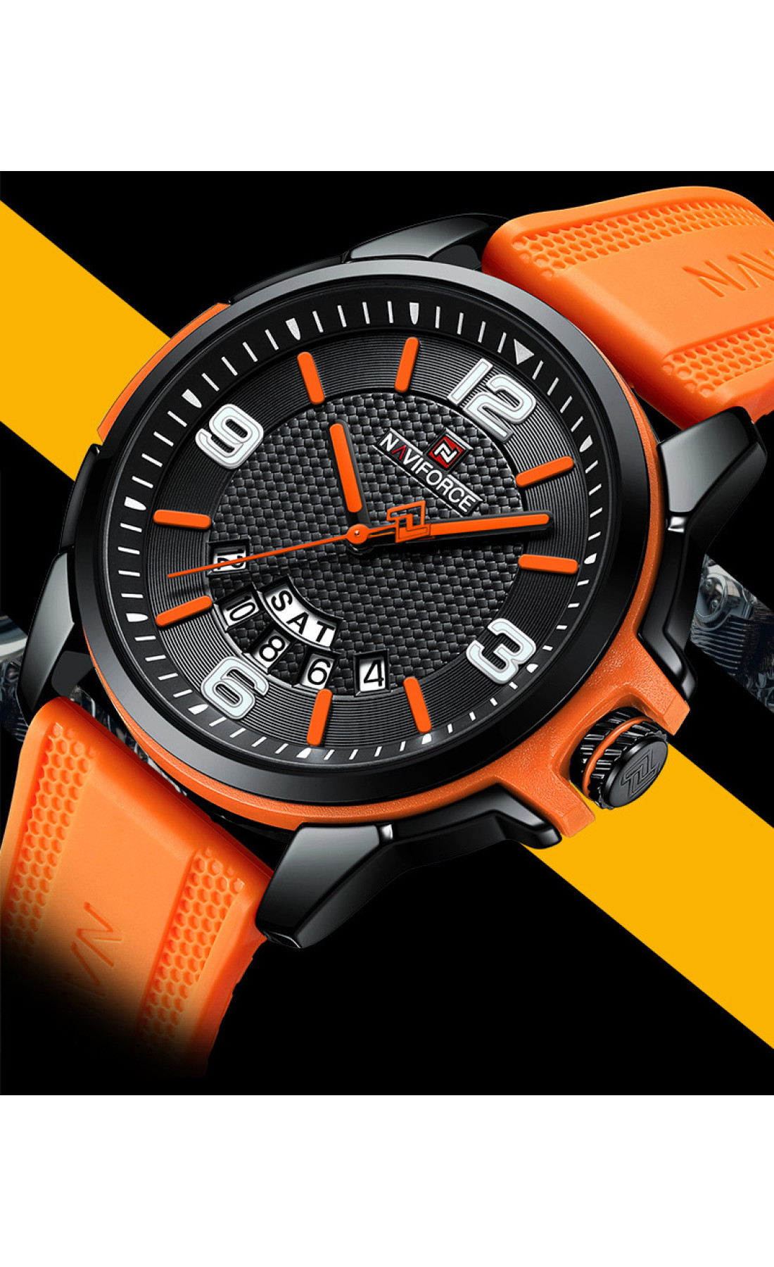 Чоловічий годинник  Naviforce Young Orange