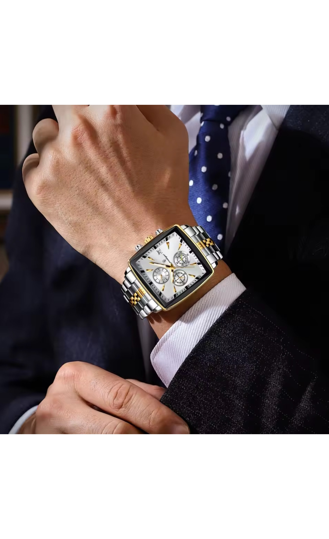 Чоловічий годинник  Poedagar Parus Silver