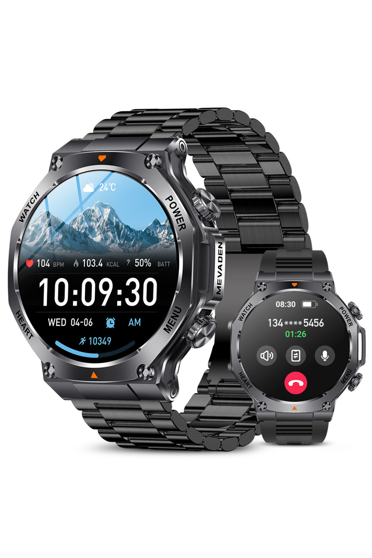 Смарт годинник  Smart Mevaden Ultra Steel, 2 ремінці