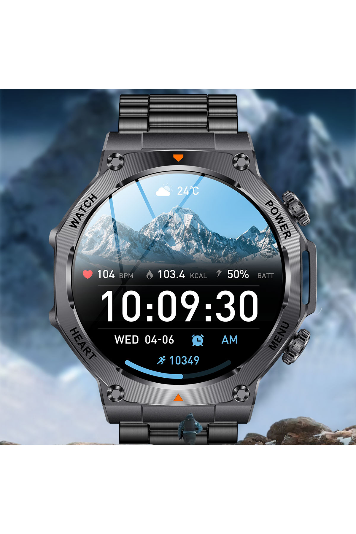 Смарт годинник  Smart Mevaden Ultra Steel, 2 ремінці