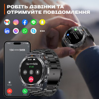 Смарт годинник  Smart Mevaden Ultra Steel, 2 ремінці