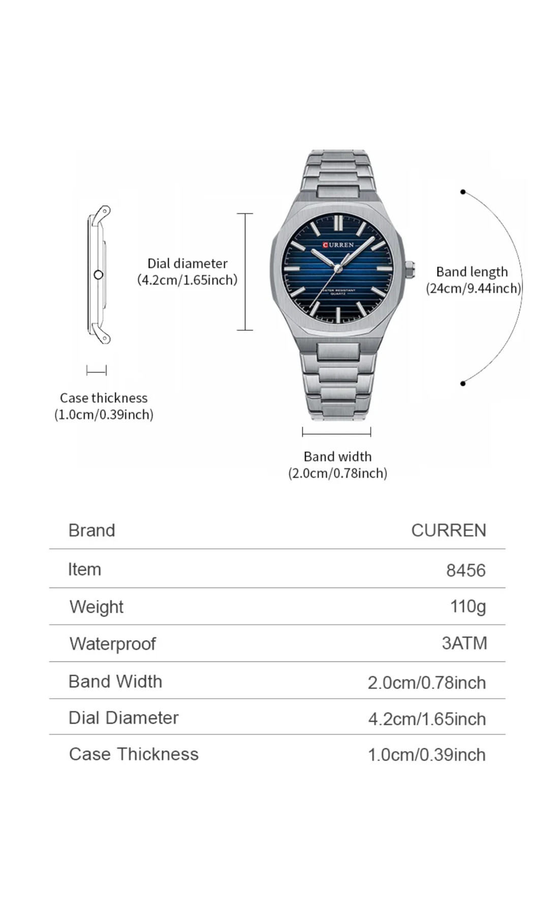 Чоловічий годинник  Curren Lester