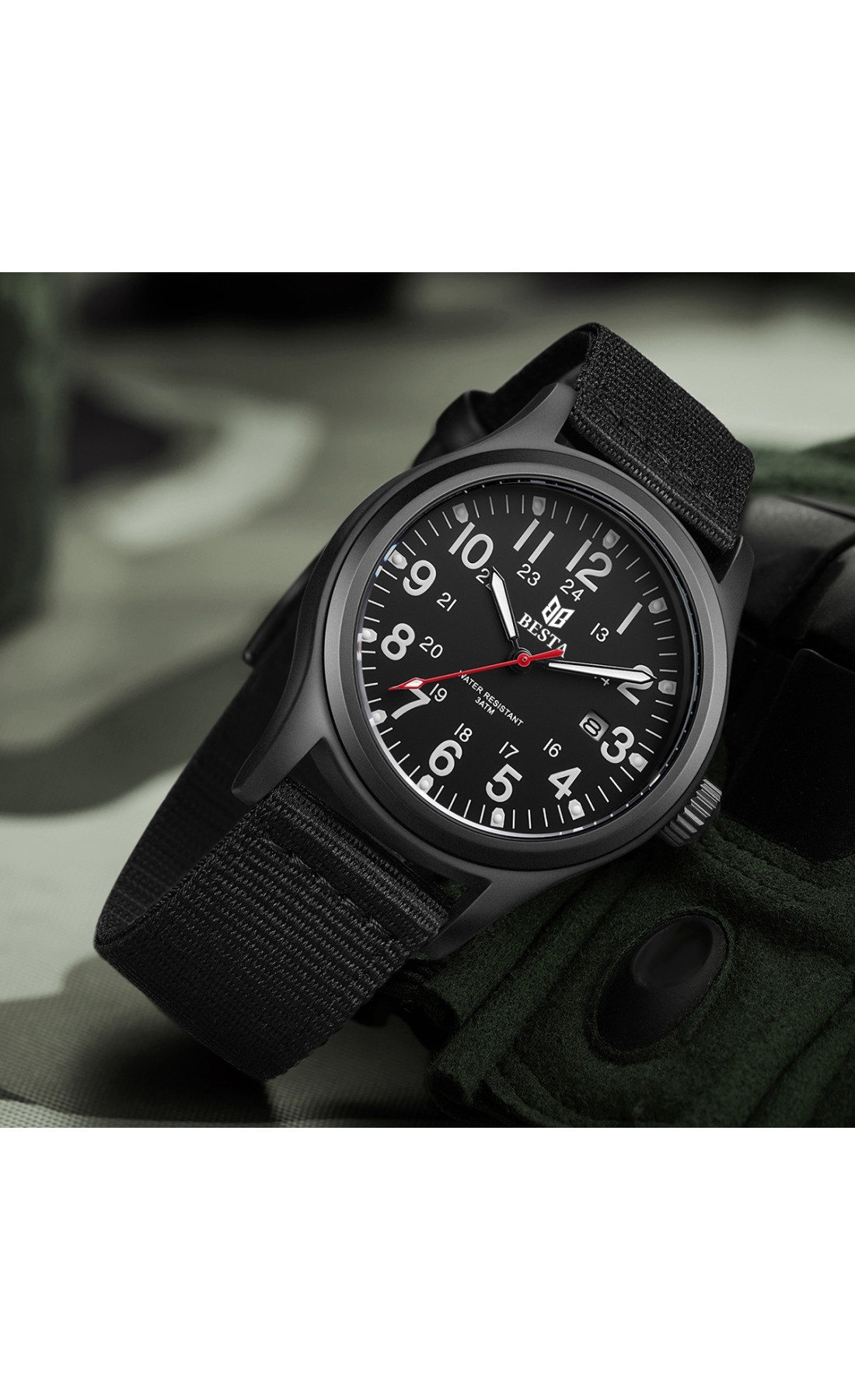 Чоловічий годинник  Besta Command Black