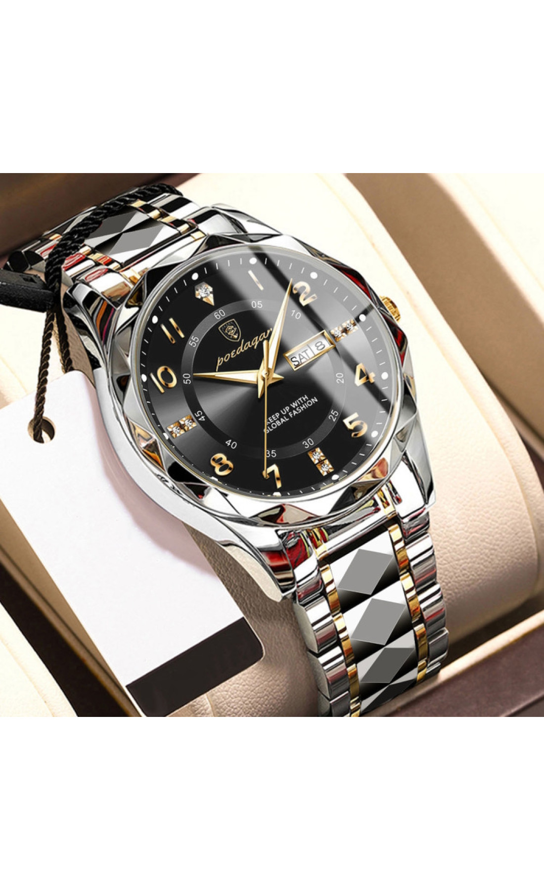 Чоловічий годинник  Poedagar Stava Black