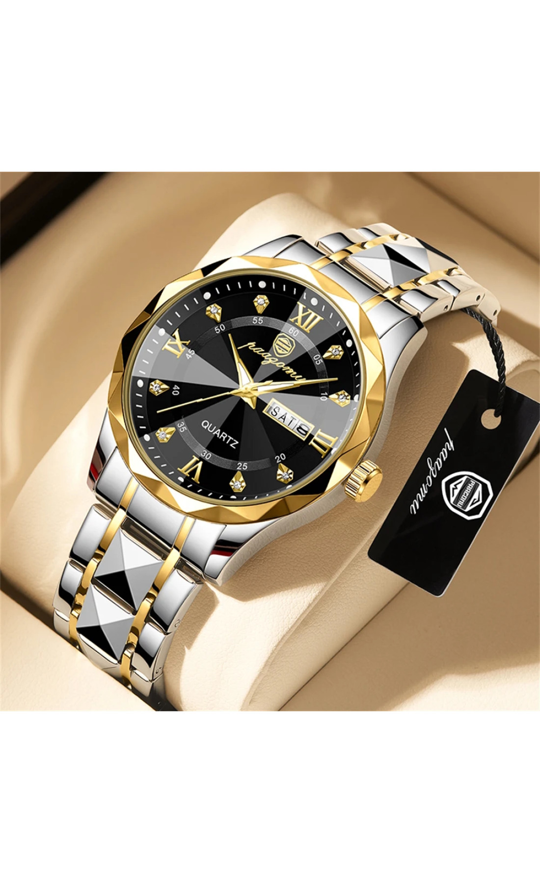 Чоловічий годинник  Poedagar Stava Black