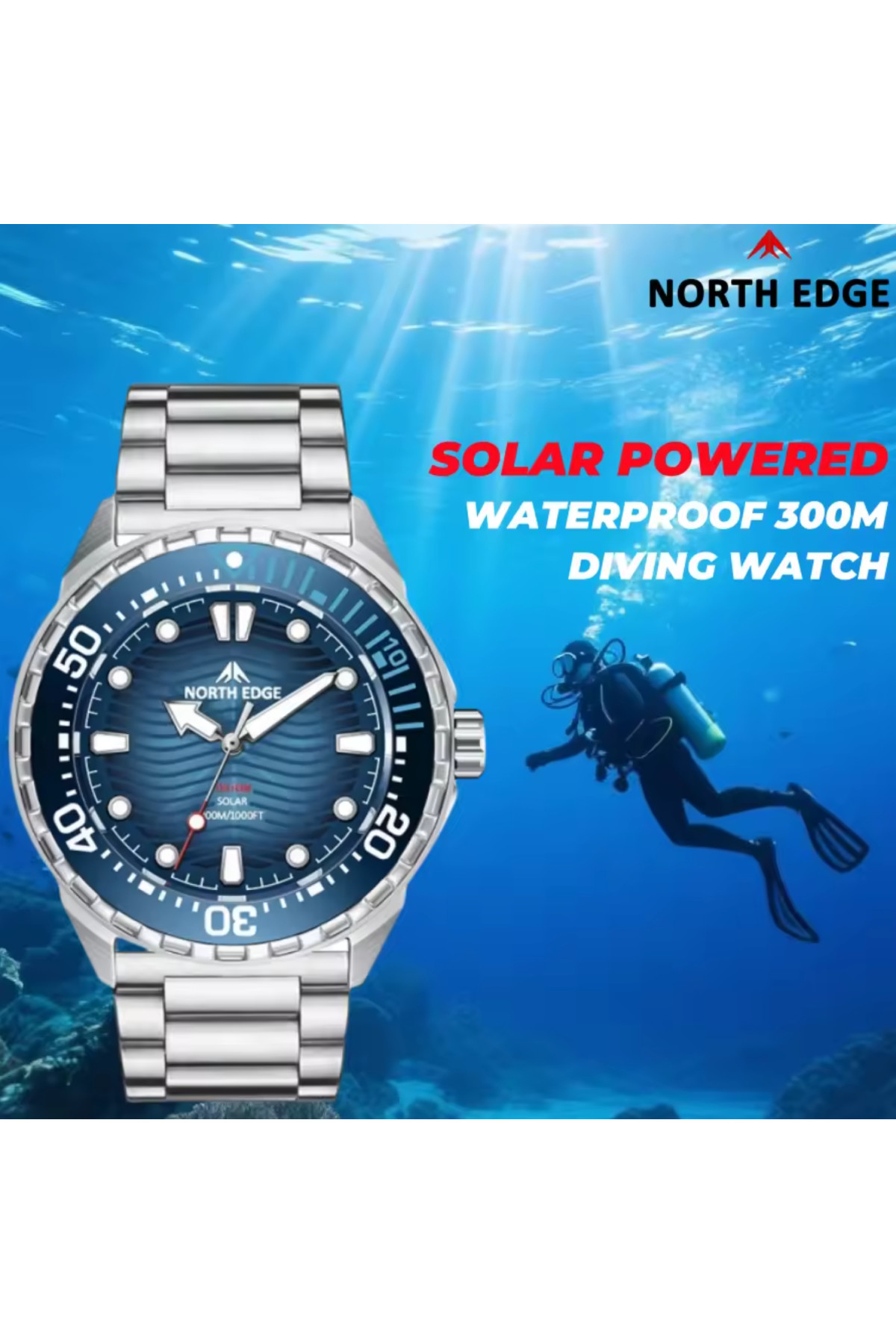 Чоловічий годинник  North Edge Triton 30 Bar