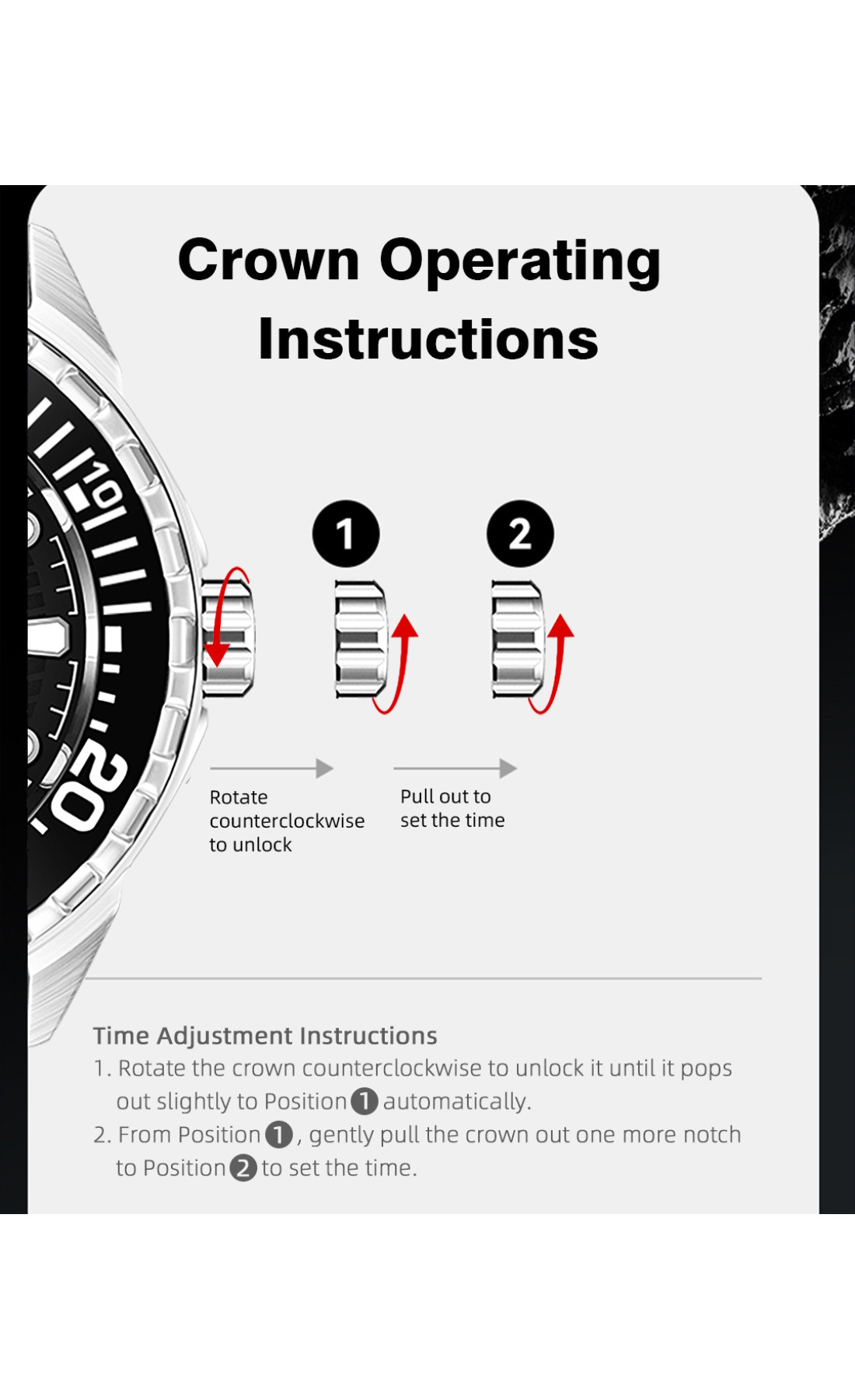 Чоловічий годинник  North Edge Triton 30 Bar