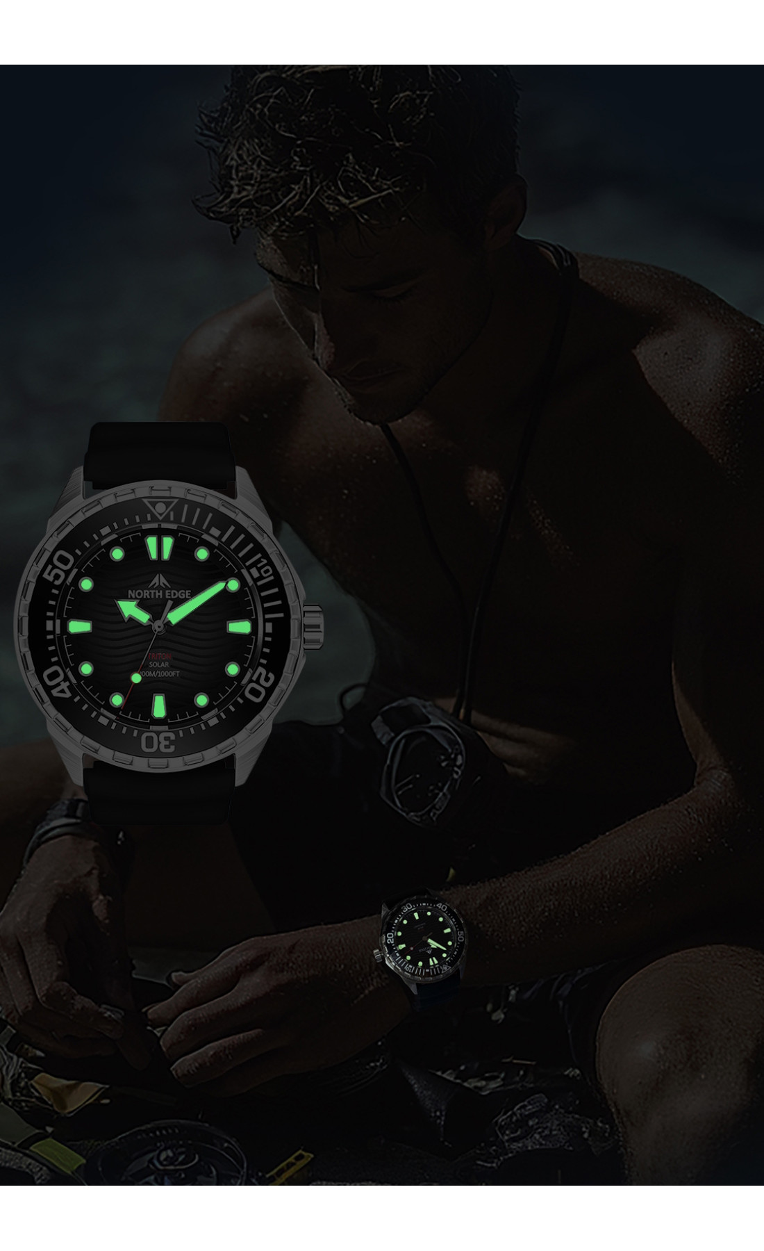 Чоловічий годинник  North Edge Triton 30 Bar