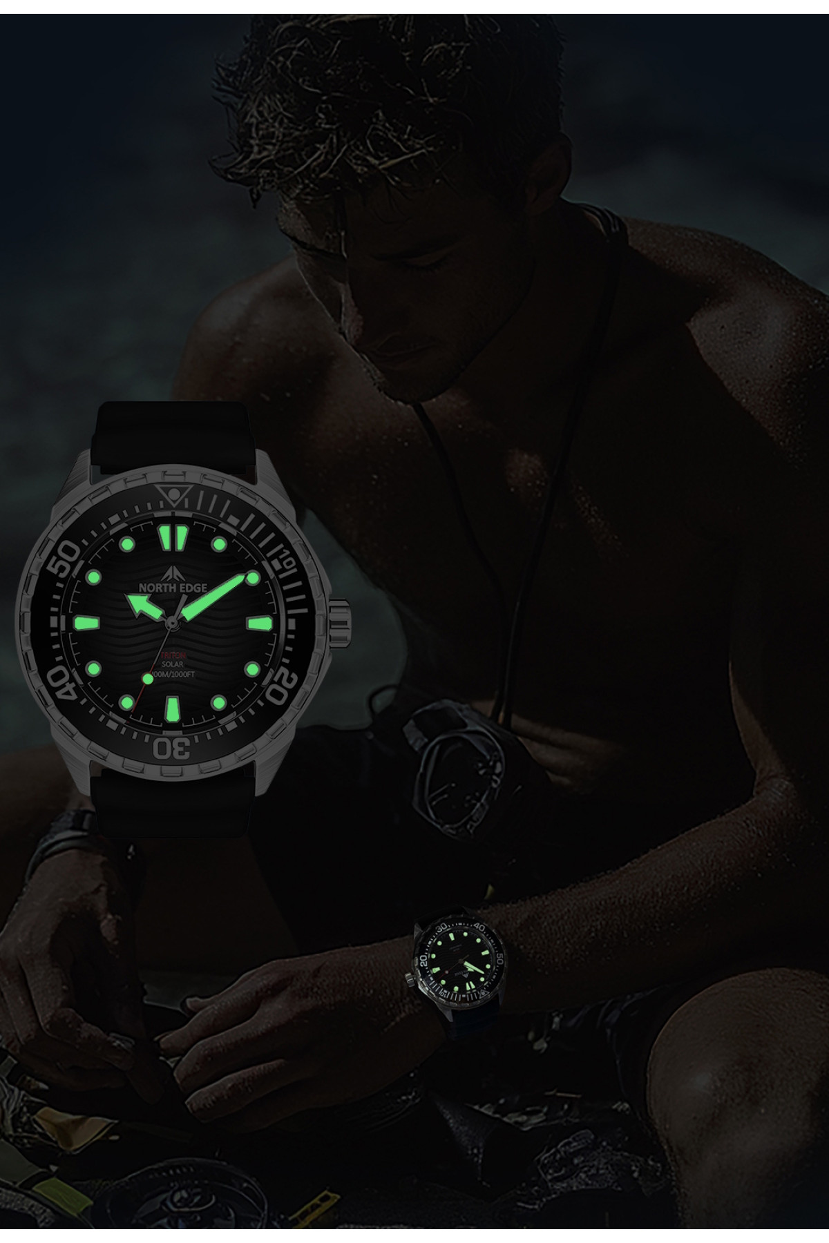 Чоловічий годинник  North Edge Triton 30 Bar