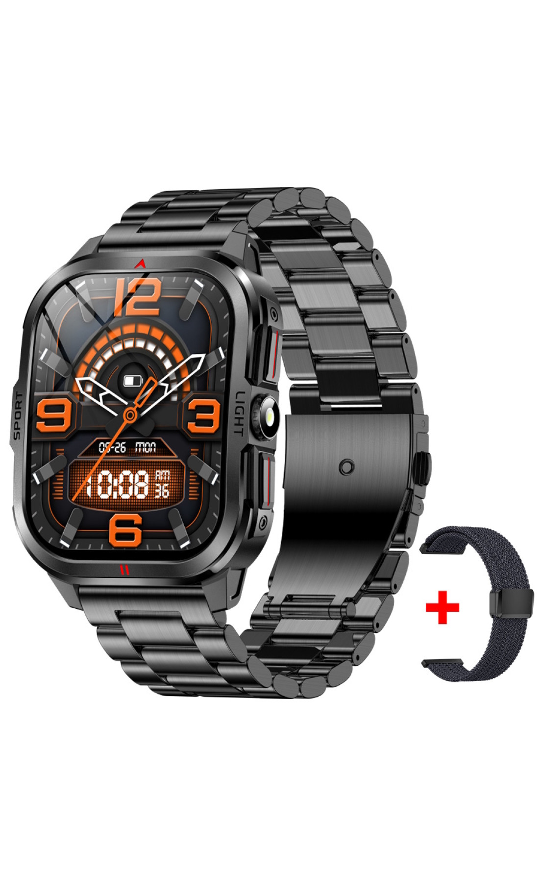 Смарт годинник  Smart Fantastic Steel, 2 ремінці