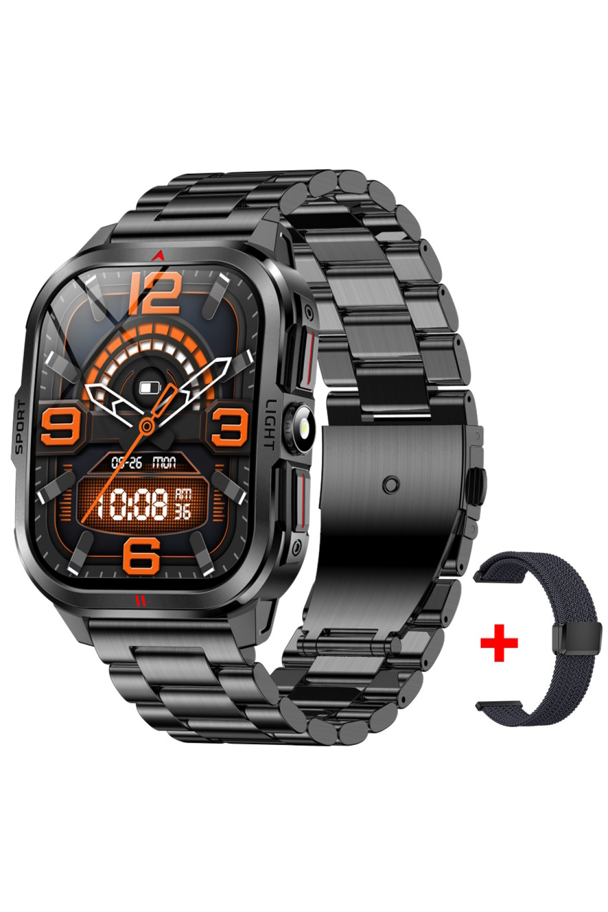 Смарт годинник  Smart Fantastic Steel, 2 ремінці