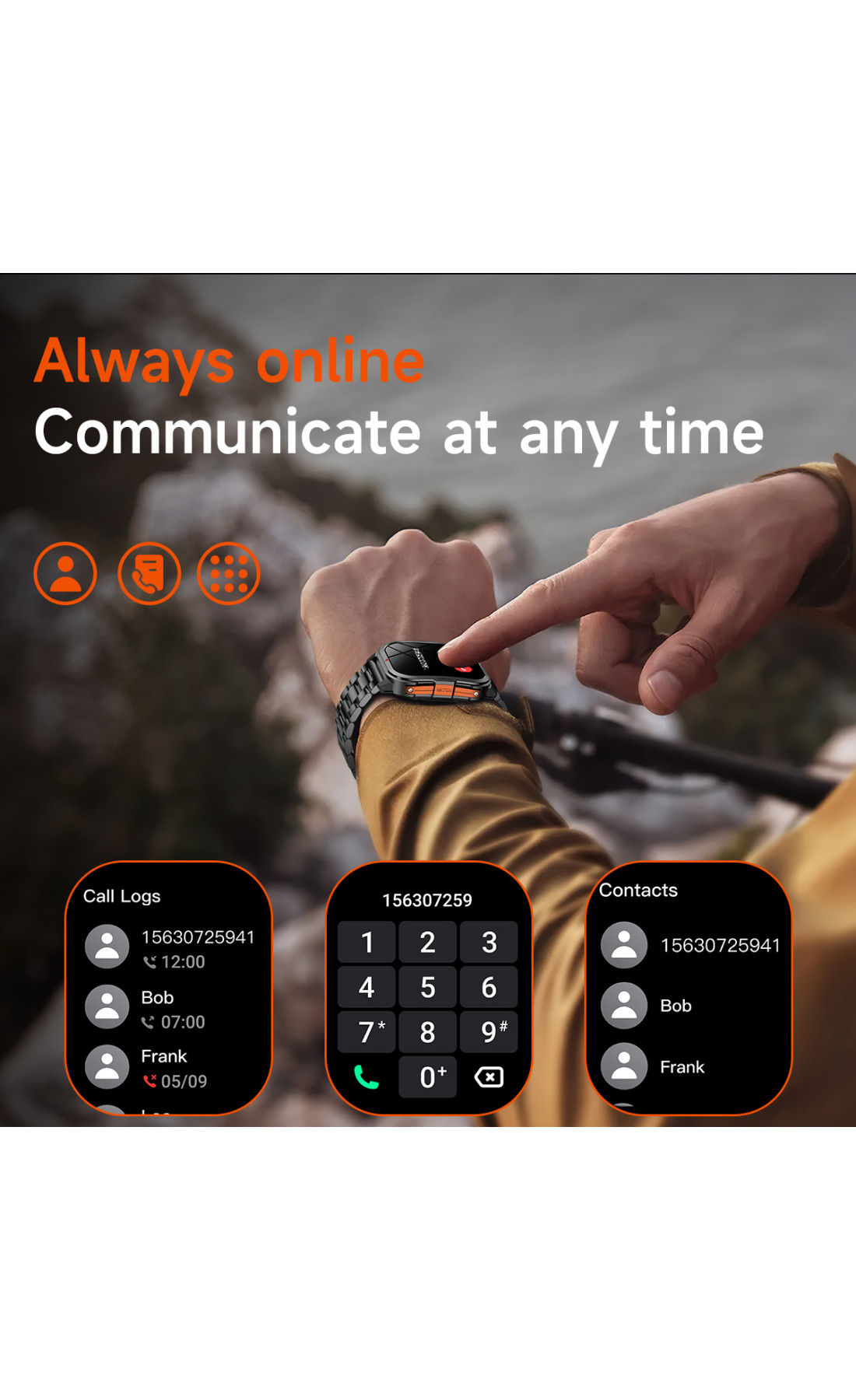 Смарт годинник  Smart Fantastic Nylon, 2 ремінці