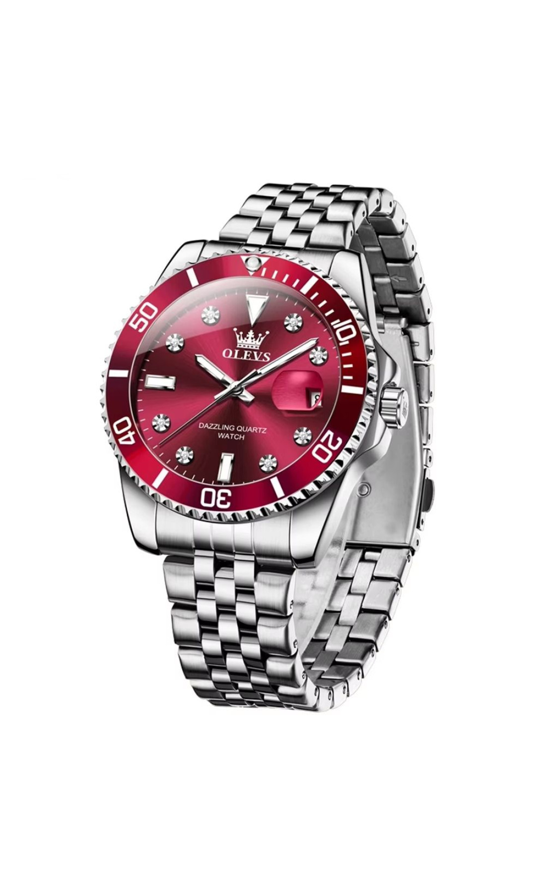 Чоловічий годинник  Olevs Bordo