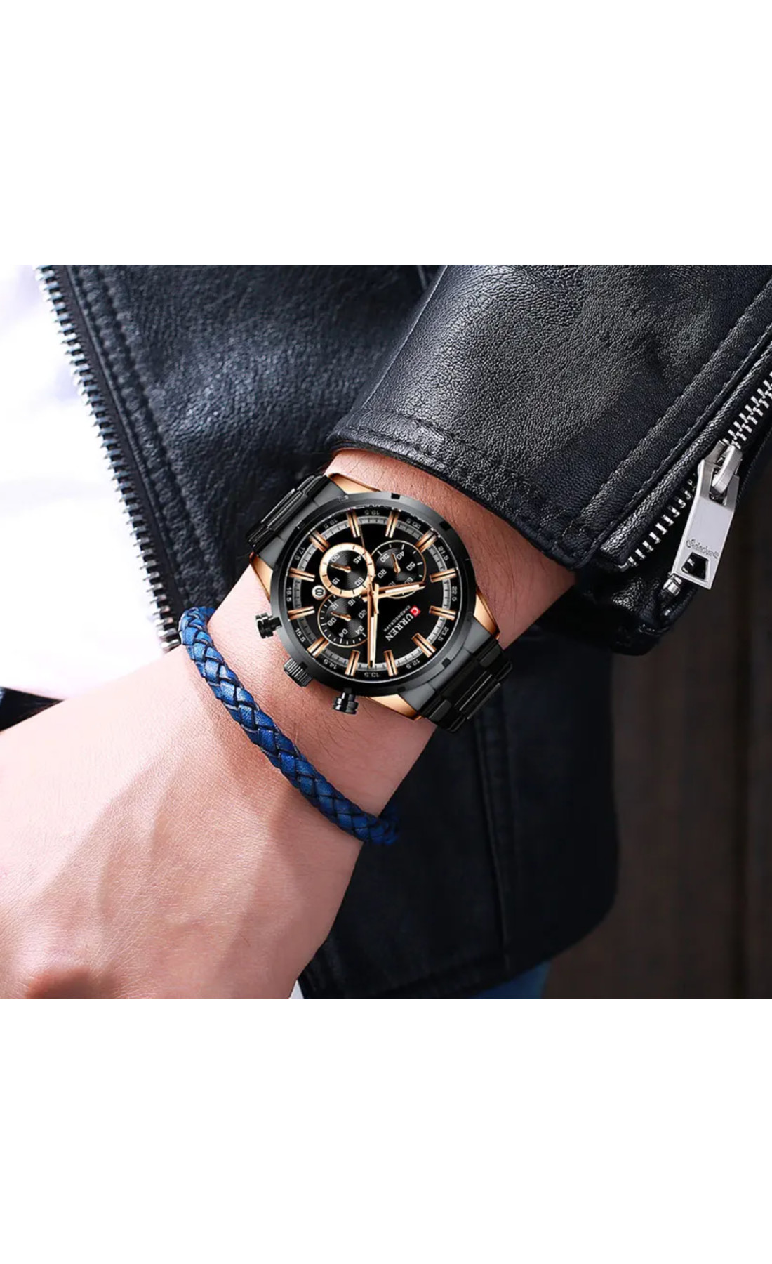 Чоловічий годинник  Curren Wild Black