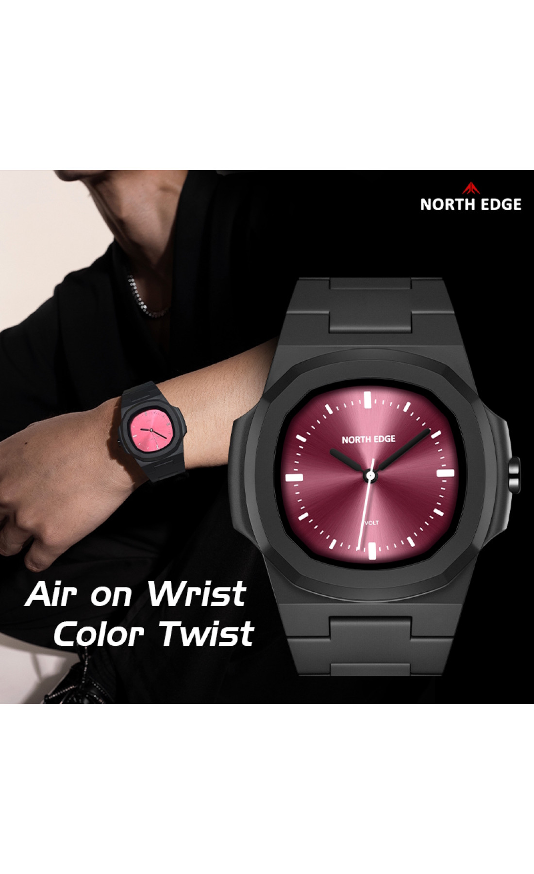 Чоловічий годинник  North Edge Volt 5 Bar