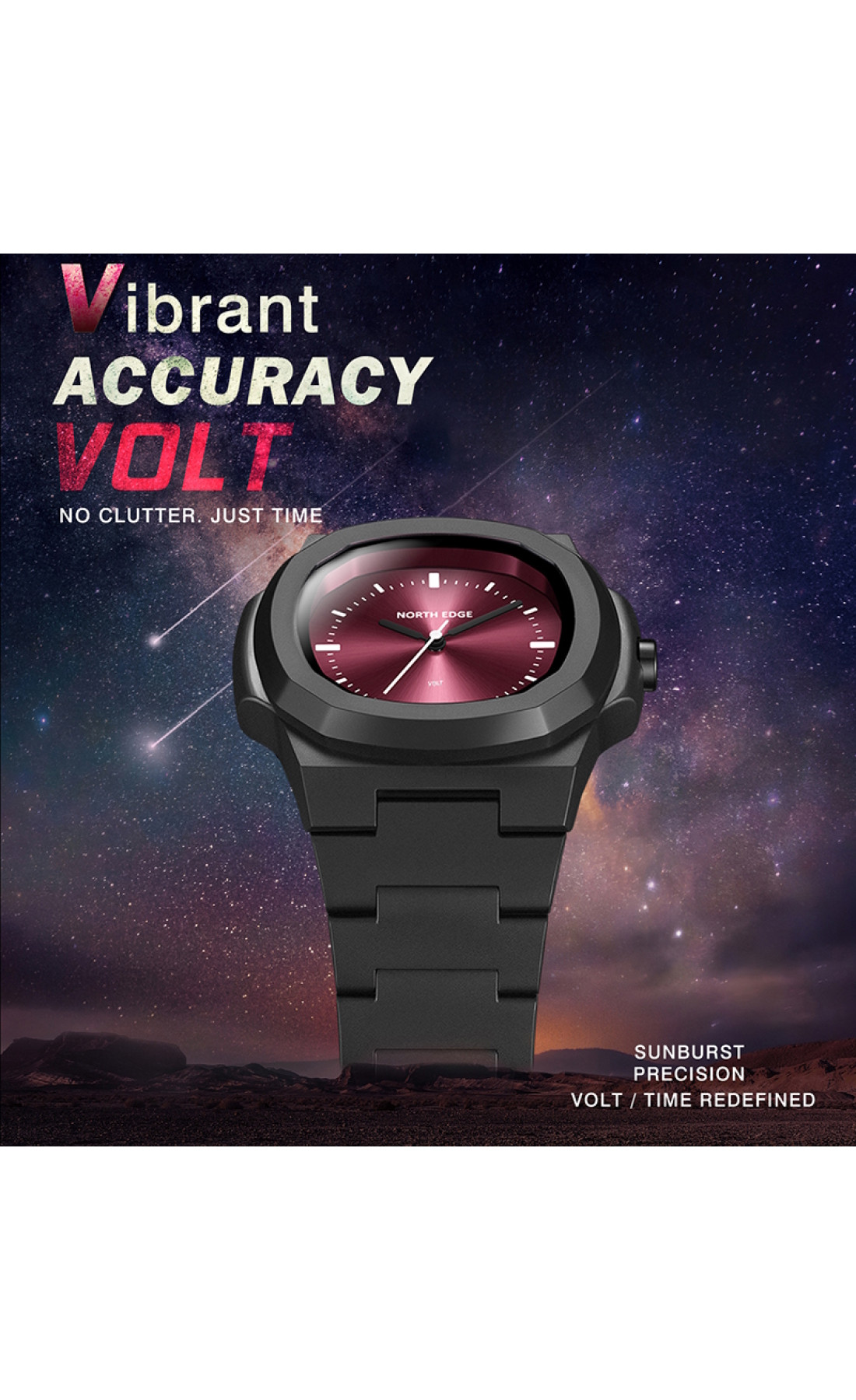 Чоловічий годинник  North Edge Volt 5 Bar