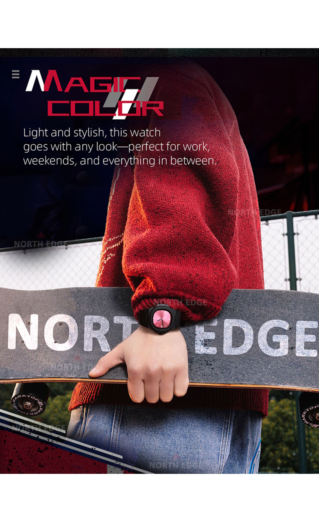 Чоловічий годинник  North Edge Volt 5 Bar