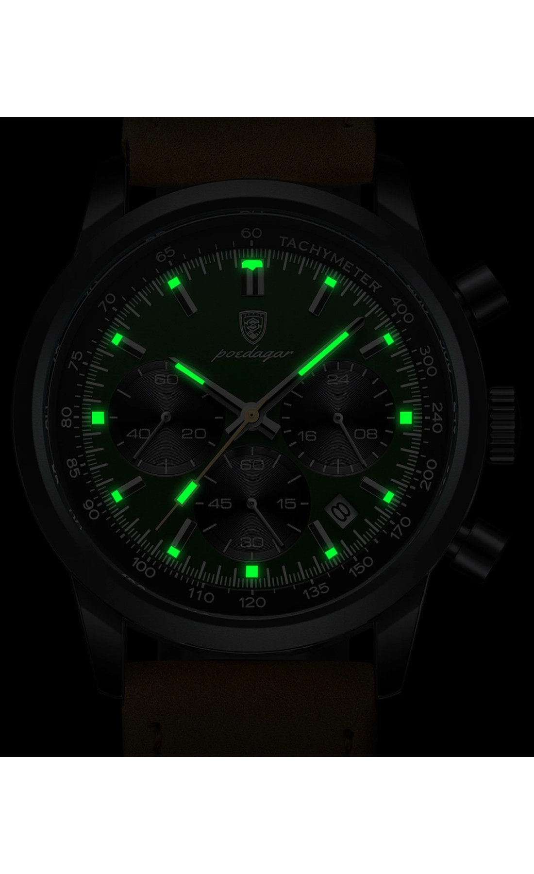 Чоловічий годинник  Poedagar Petros Black