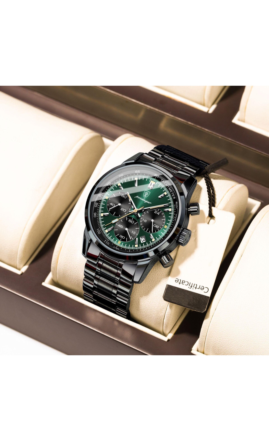 Чоловічий годинник  Poedagar Petros Black