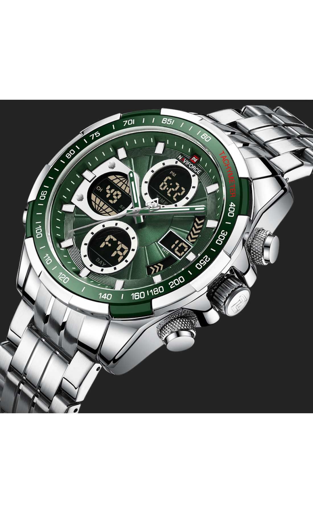 Чоловічий годинник  Naviforce Fly Steel