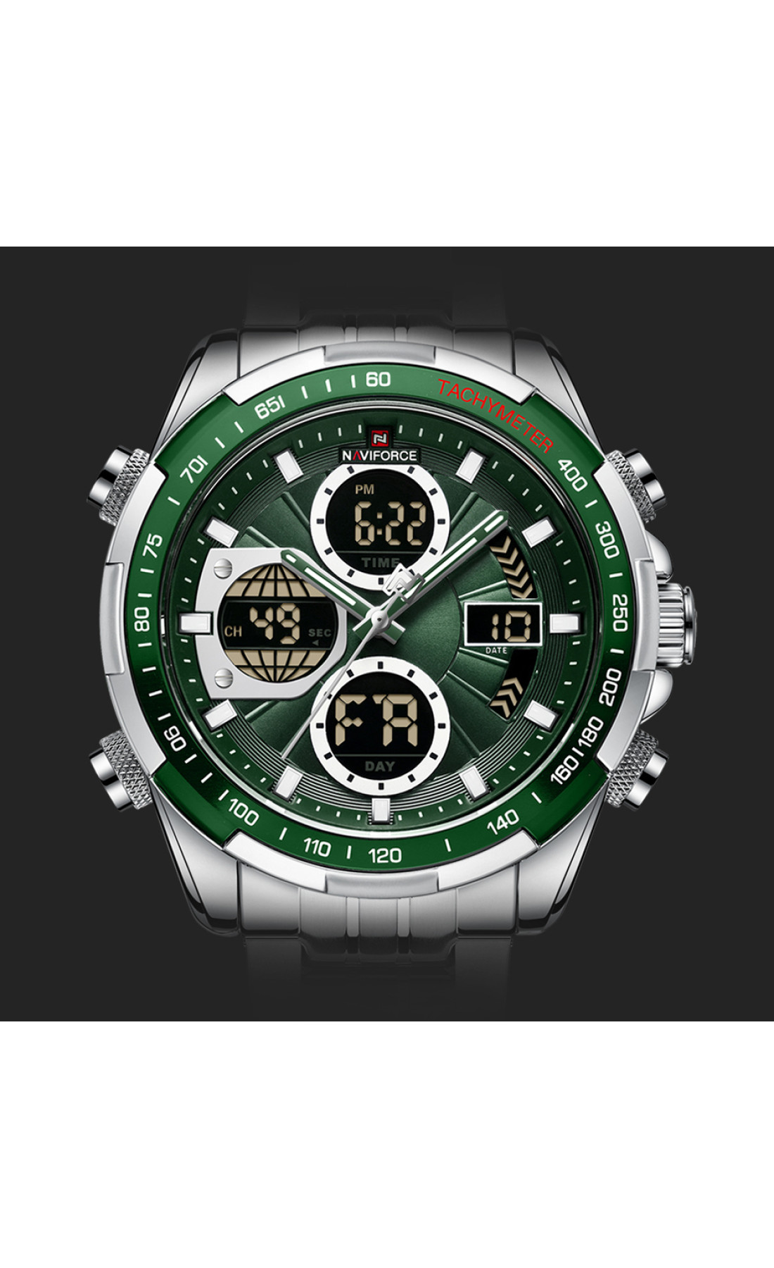 Чоловічий годинник  Naviforce Fly Steel