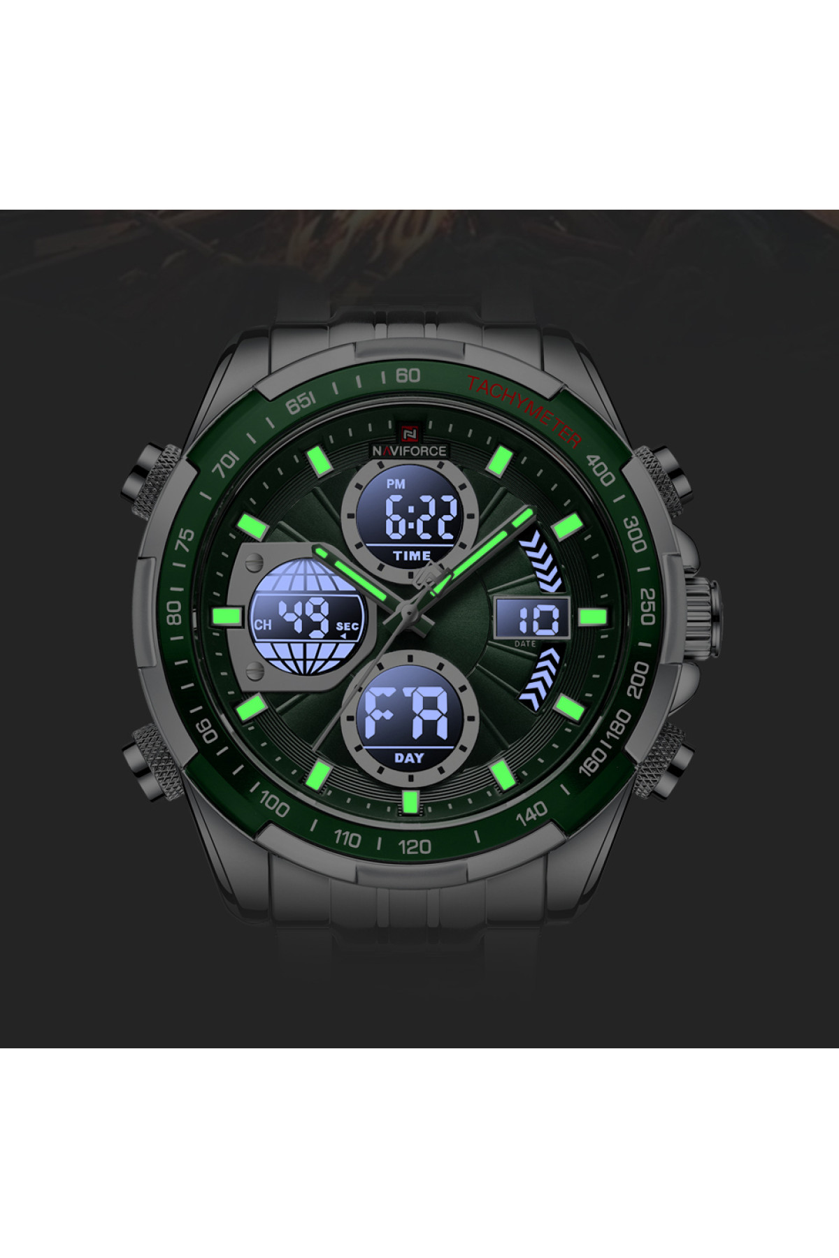 Чоловічий годинник  Naviforce Fly Steel