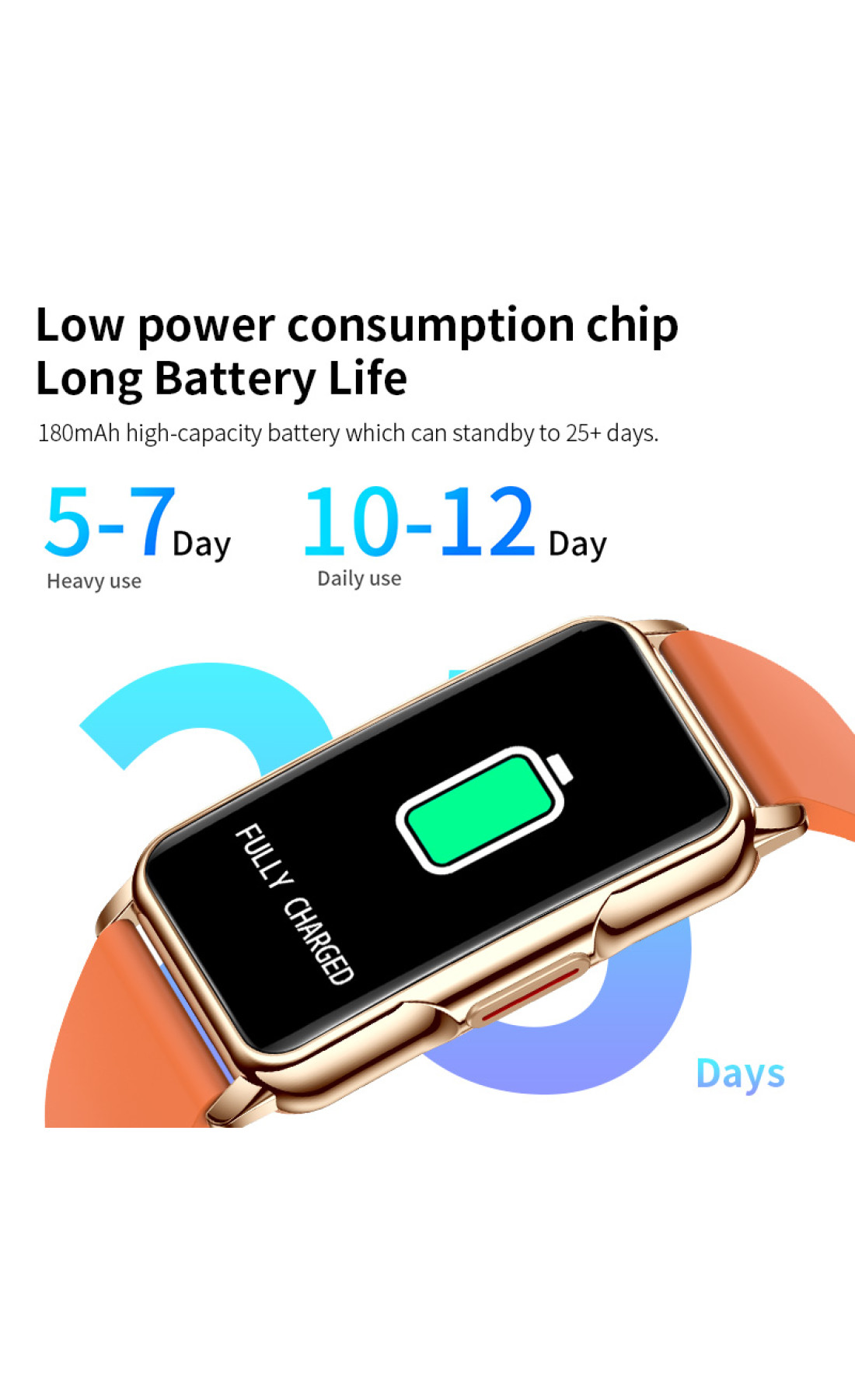 Смарт годинник  Smart Mioband Nano+ Orange, 2 ремінці