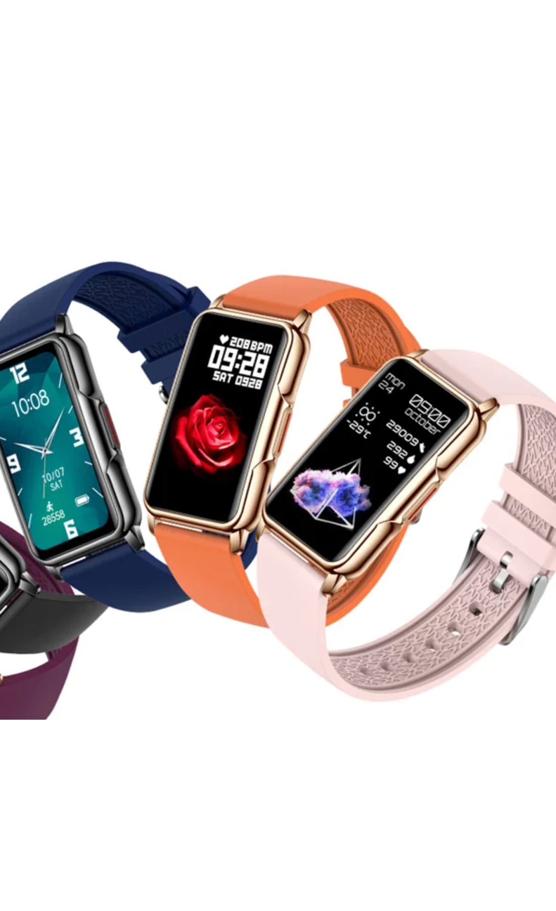 Смарт годинник  Smart Mioband Nano+ Orange, 2 ремінці