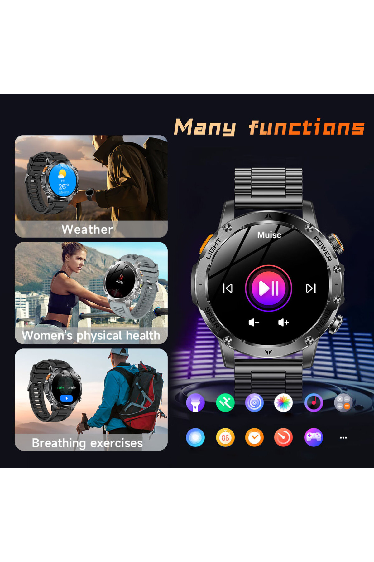 Смарт годинник  Smart Power Ultra Steel УЦІНКА