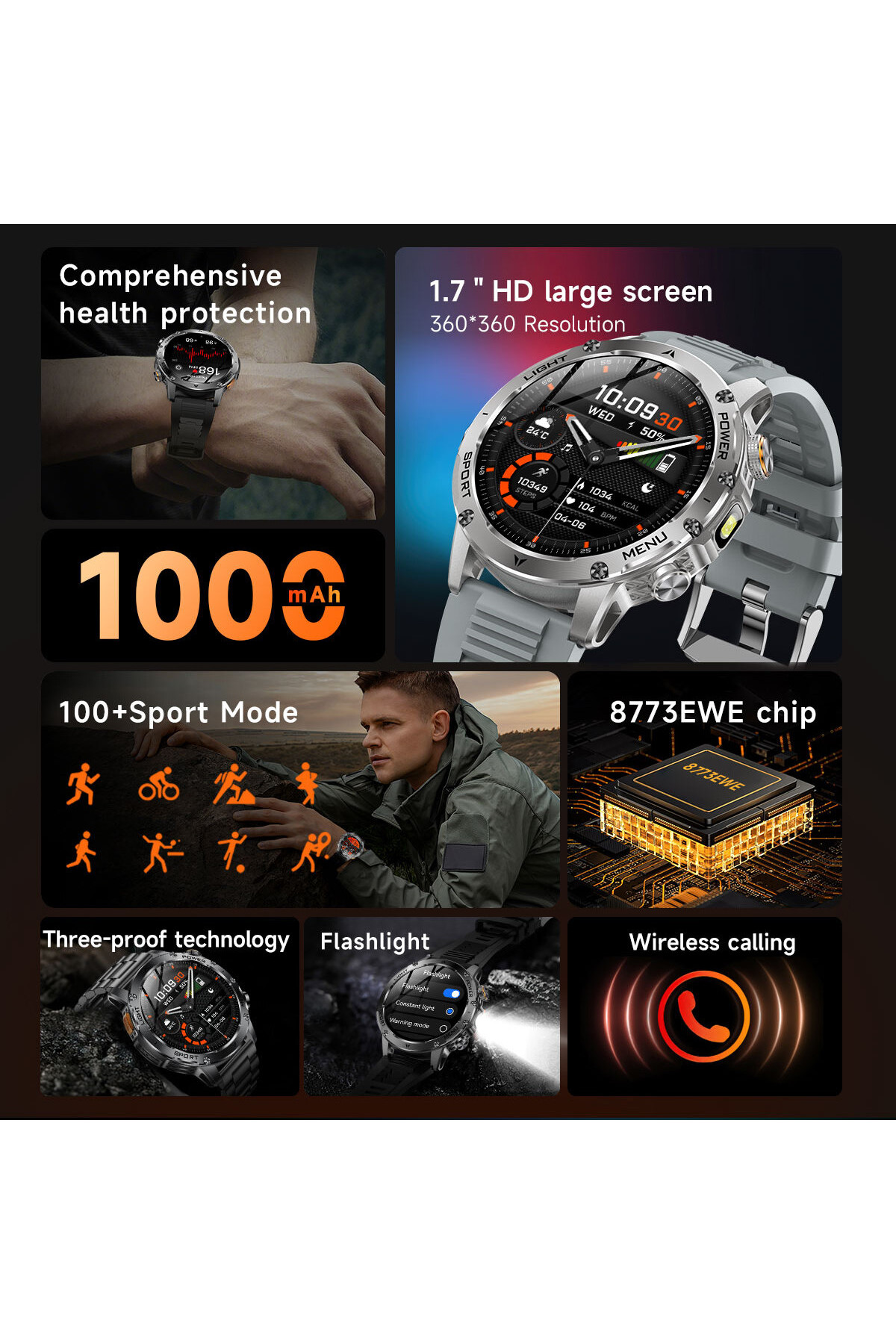 Смарт годинник  Smart Power Ultra Steel УЦІНКА