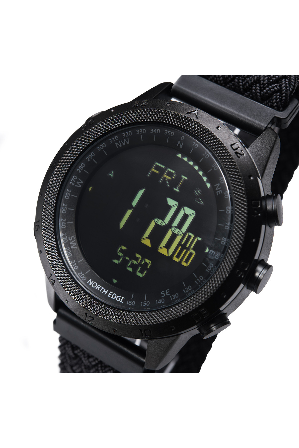 Чоловічий годинник  North Edge Desert Nylon Power 5BAR з компасом