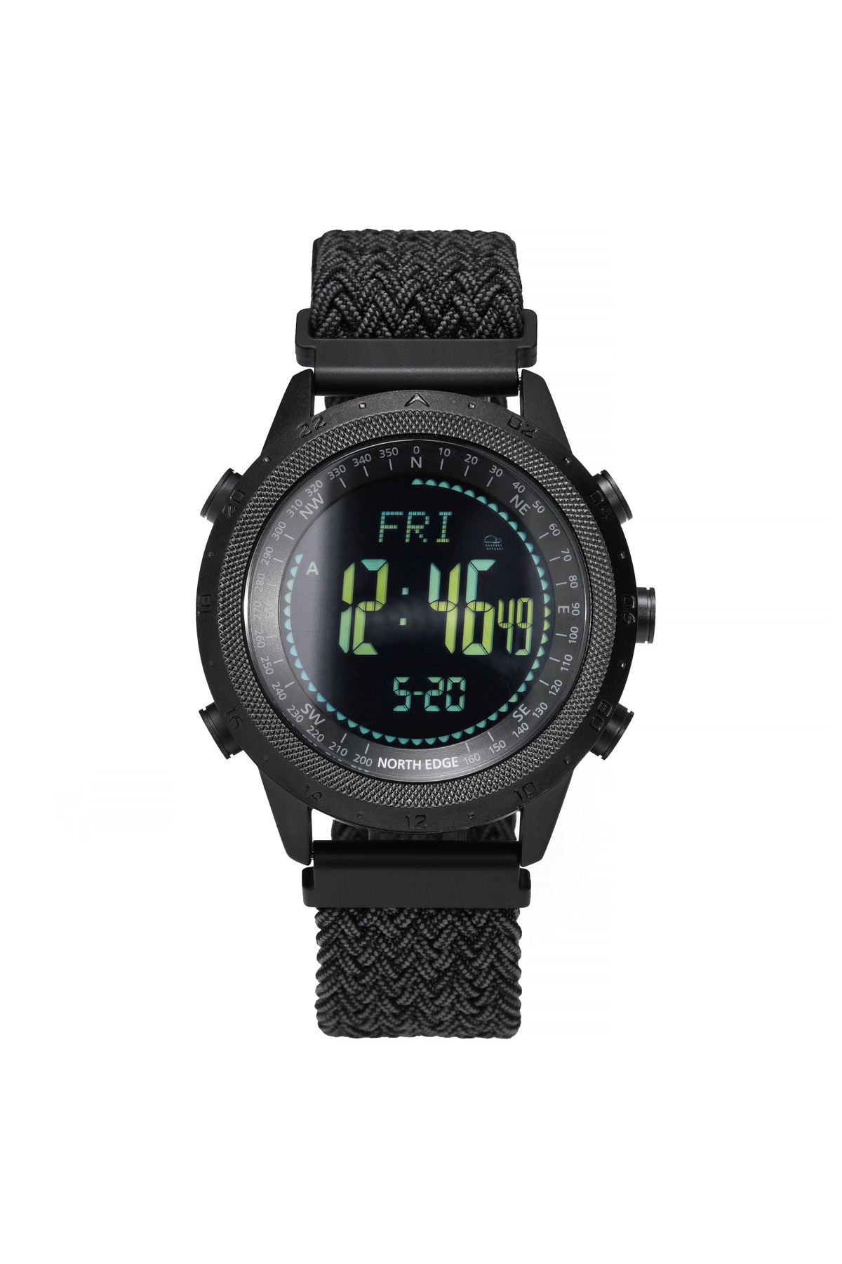 Чоловічий годинник  North Edge Desert Nylon Power 5BAR з компасом