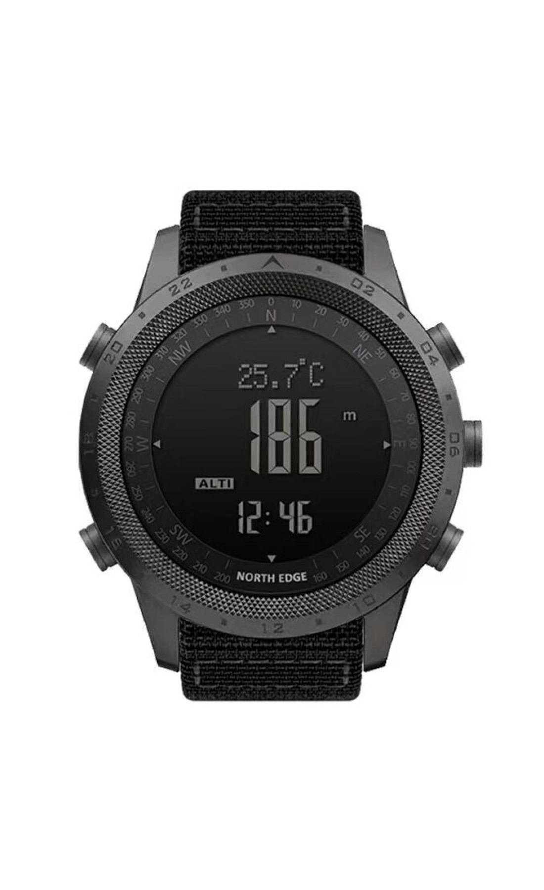 Чоловічий годинник  North Edge Desert Nylon Power 5BAR з компасом