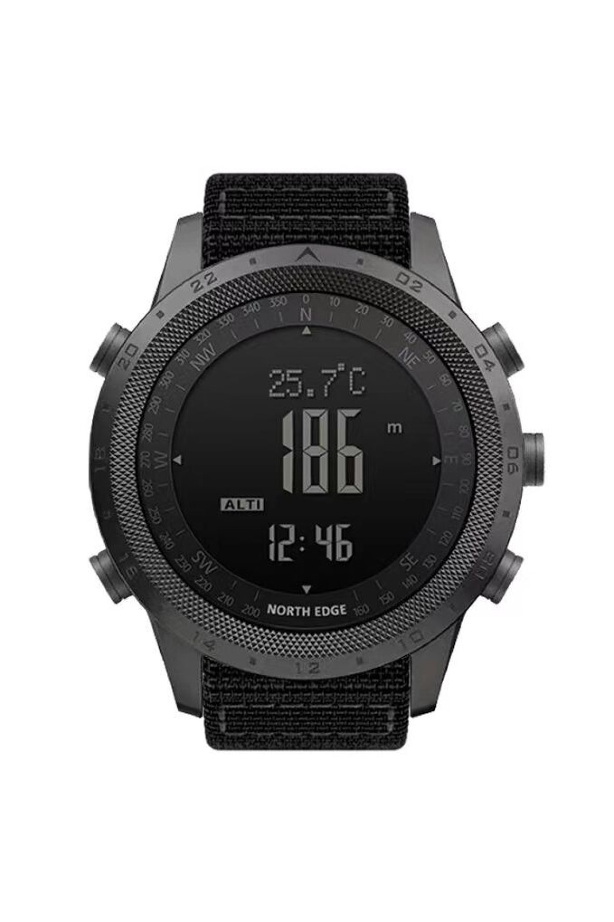 Чоловічий годинник  North Edge Desert Nylon Power 5BAR з компасом