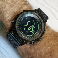 Чоловічий годинник  North Edge Desert Nylon Power 5BAR з компасом
