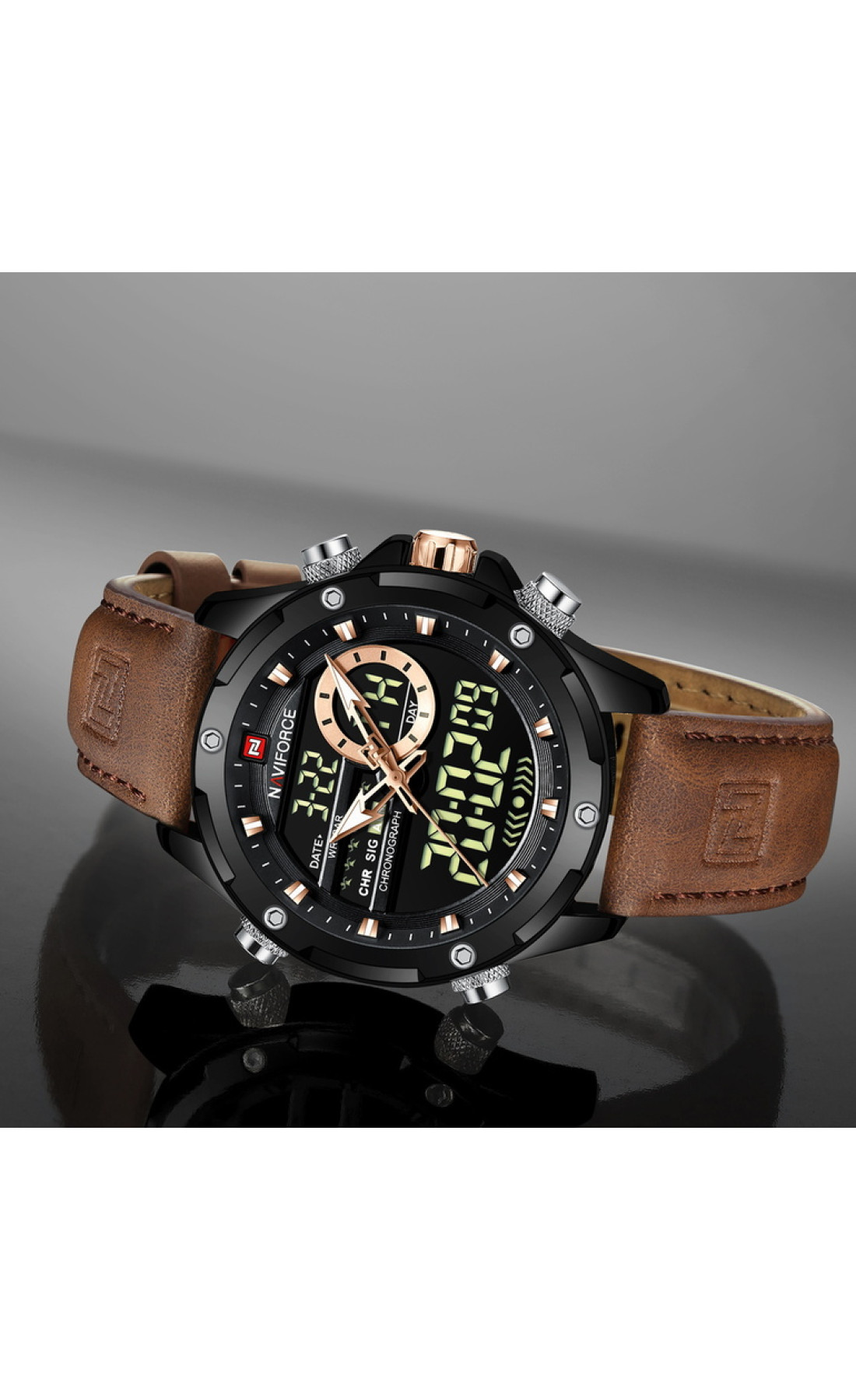 Чоловічий годинник  Naviforce Pride Darkside, 2 ремінці