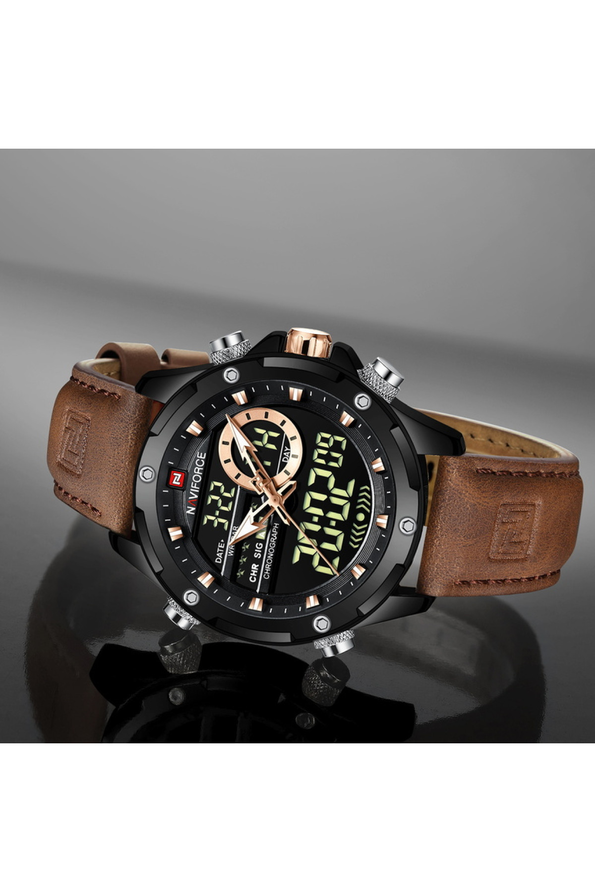 Чоловічий годинник  Naviforce Pride Darkside, 2 ремінці