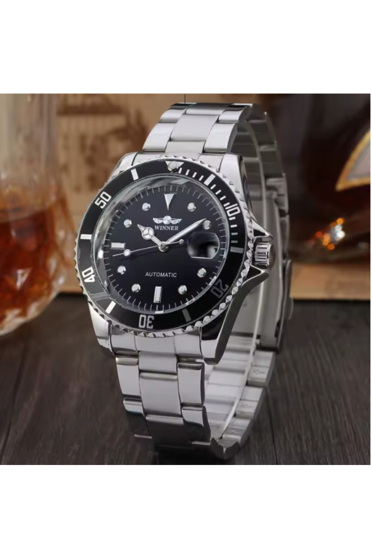 Чоловічий годинник  Winner Basel Deluxe, 2 ремінці