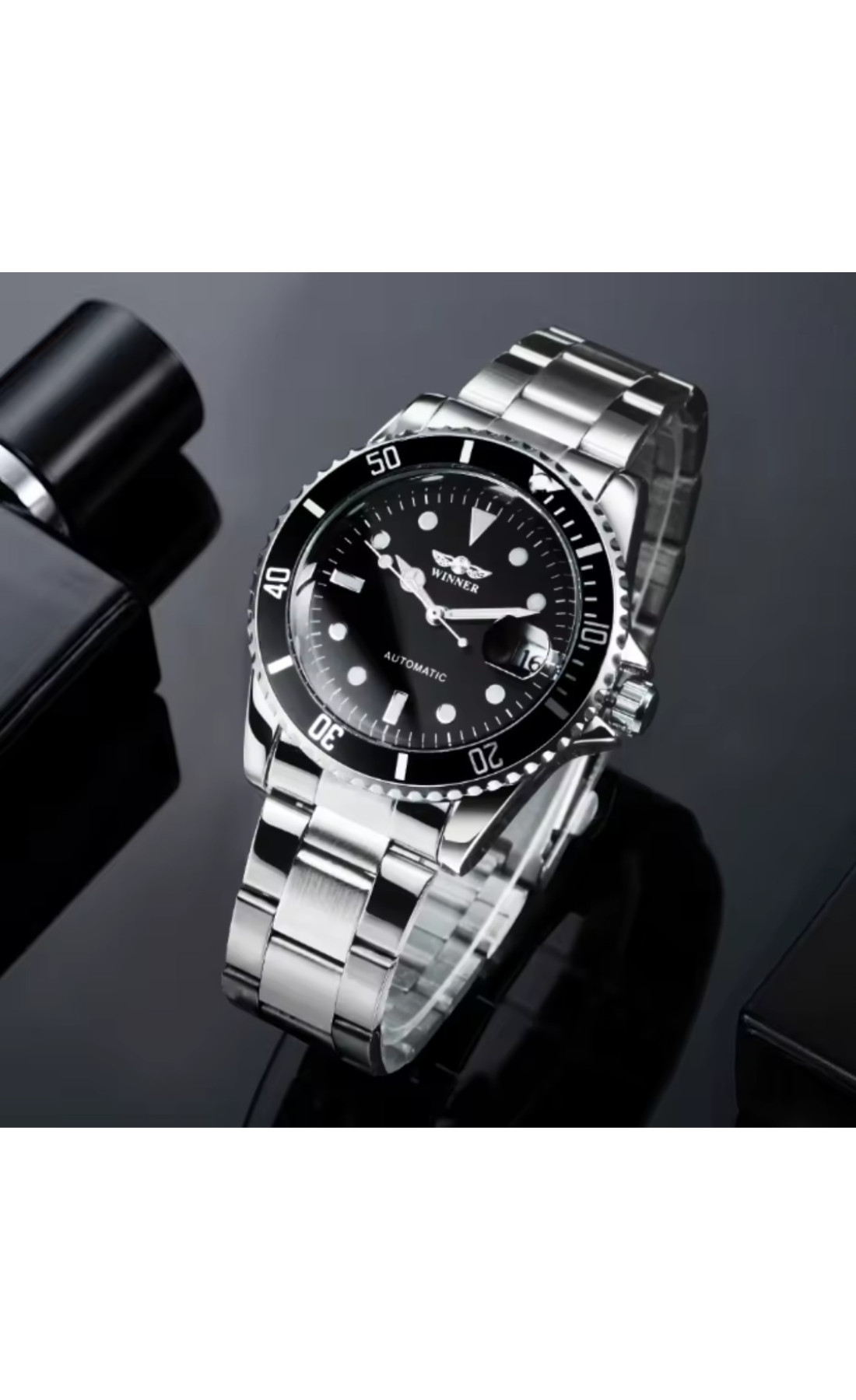 Чоловічий годинник  Winner Basel Deluxe, 2 ремінці