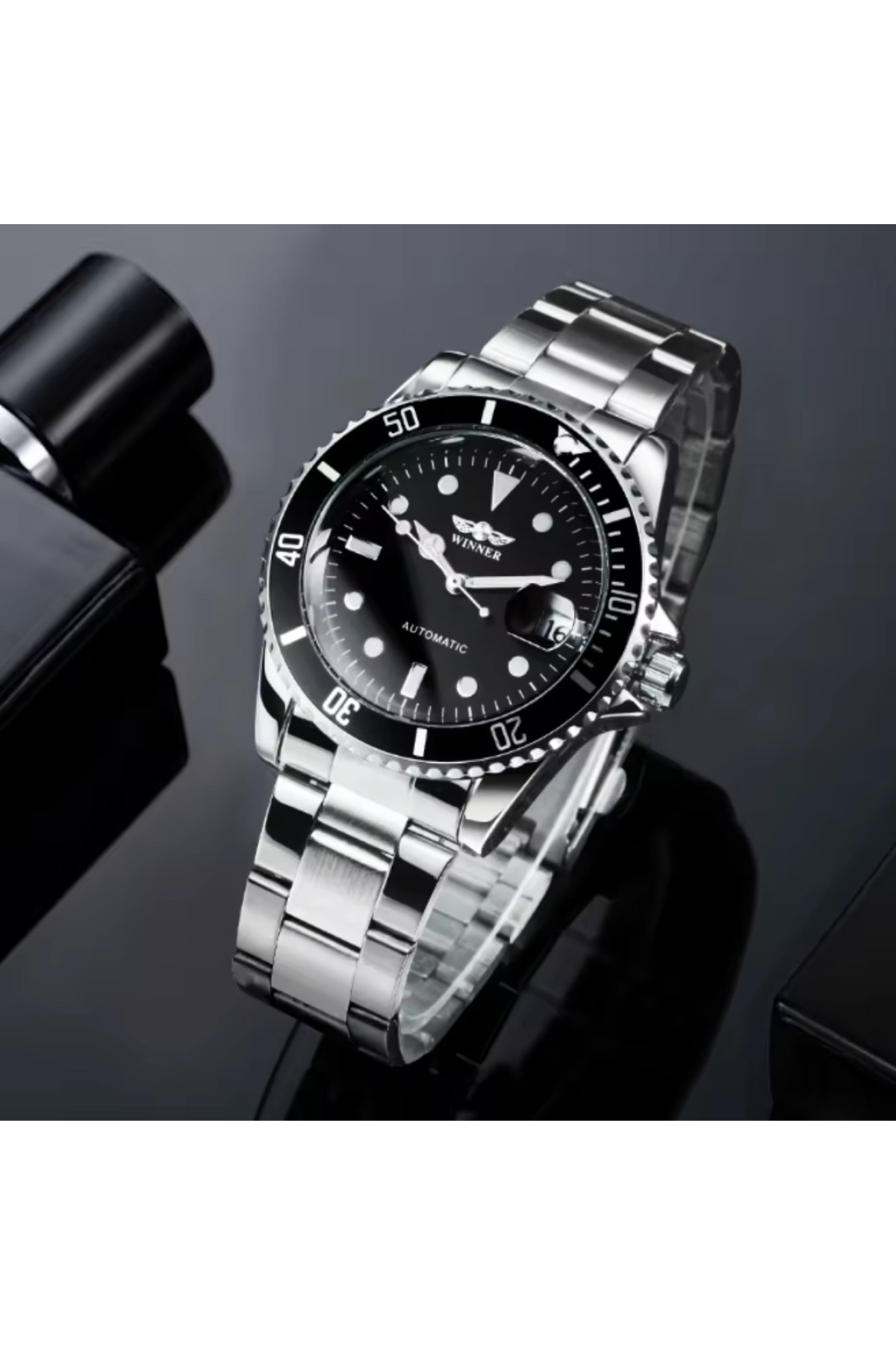 Чоловічий годинник  Winner Basel Deluxe, 2 ремінці