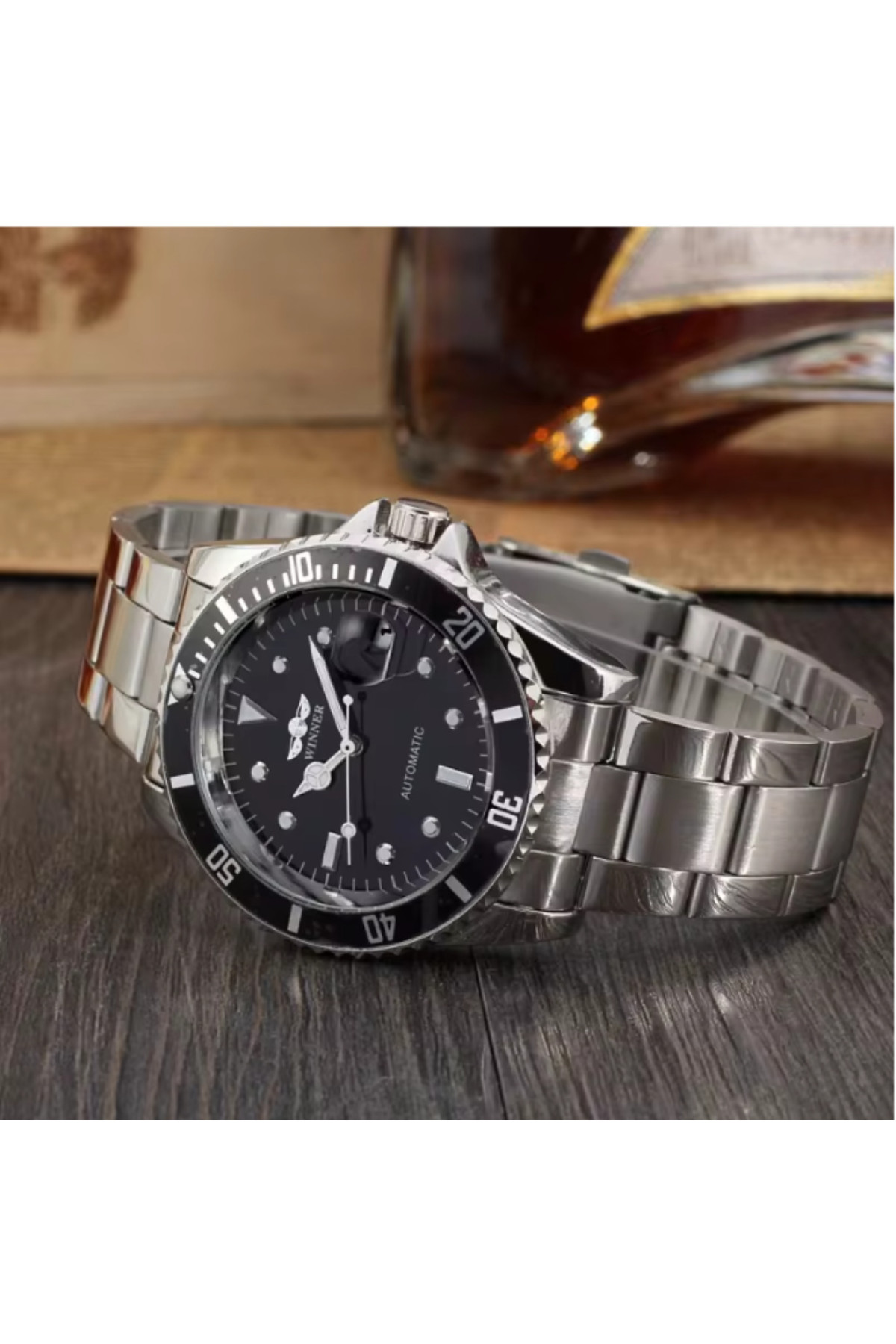 Чоловічий годинник  Winner Basel Deluxe, 2 ремінці