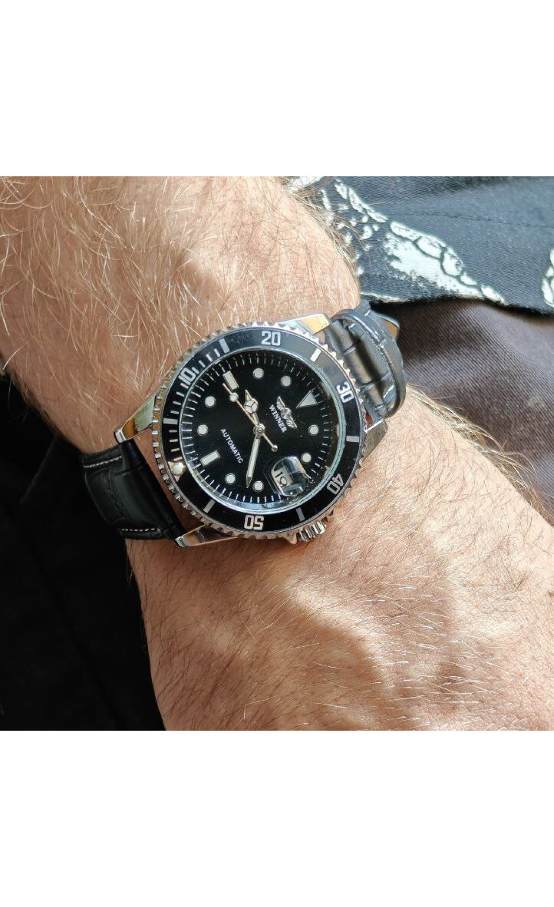 Чоловічий годинник  Winner Basel Deluxe, 2 ремінці