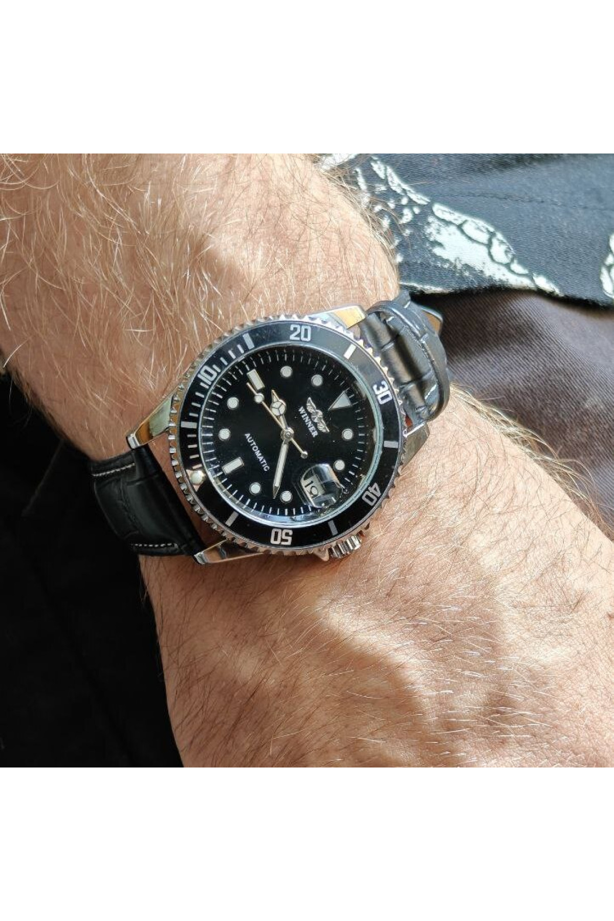 Чоловічий годинник  Winner Basel Deluxe, 2 ремінці